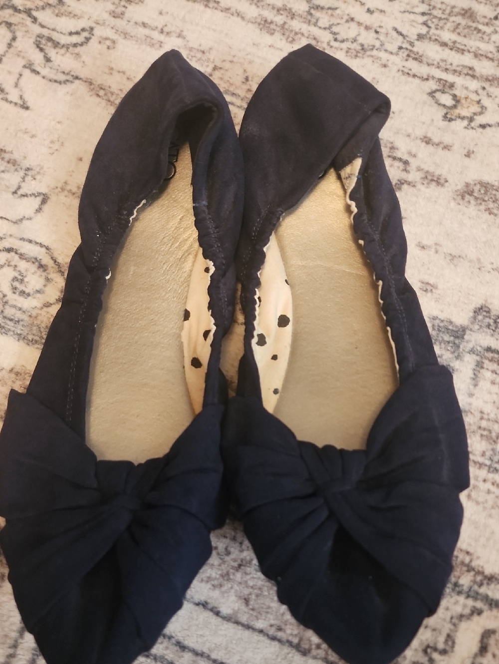 Women’s Size 11 Cato Navy Bow Ballet Flats
